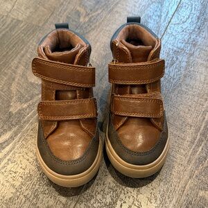 Brown and Tan Kids Shoes